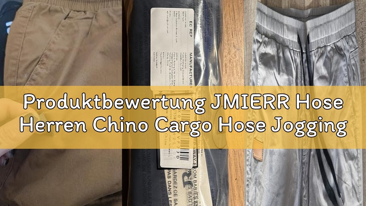 Produktbewertung JMIERR Hose Herren Chino Cargo Hose Jogginghose Herren Baumwolle Sporthose Casual F