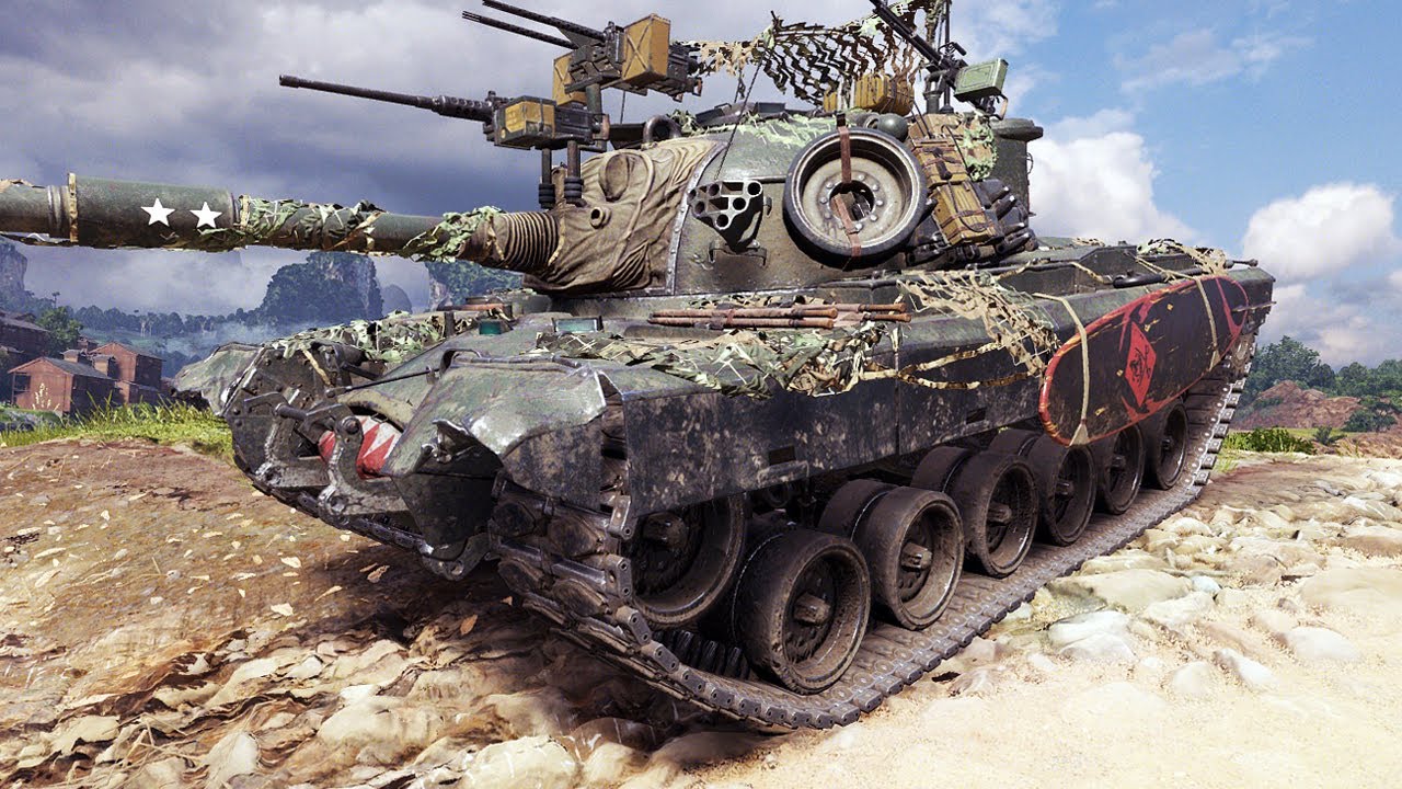 Он прошел всю карту - M48A5 Patton