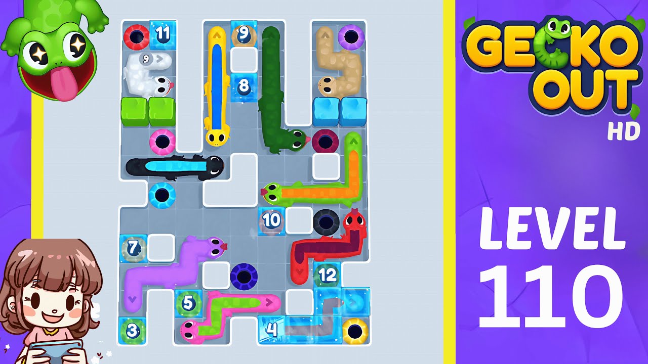 Gecko Out Level 110 Solution Walkthrough