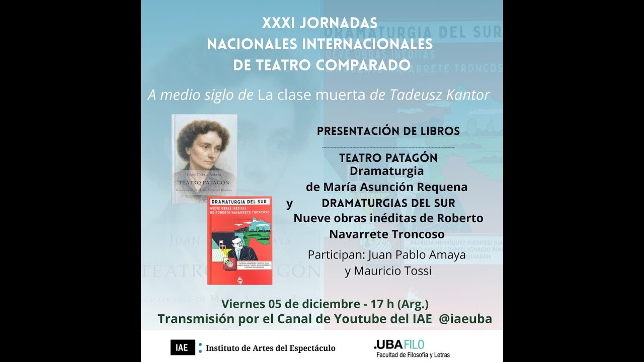 Presentación del libro "Teatro patagón" / XXXI Jornadas Nacionales Internacionales Teatro Comparado