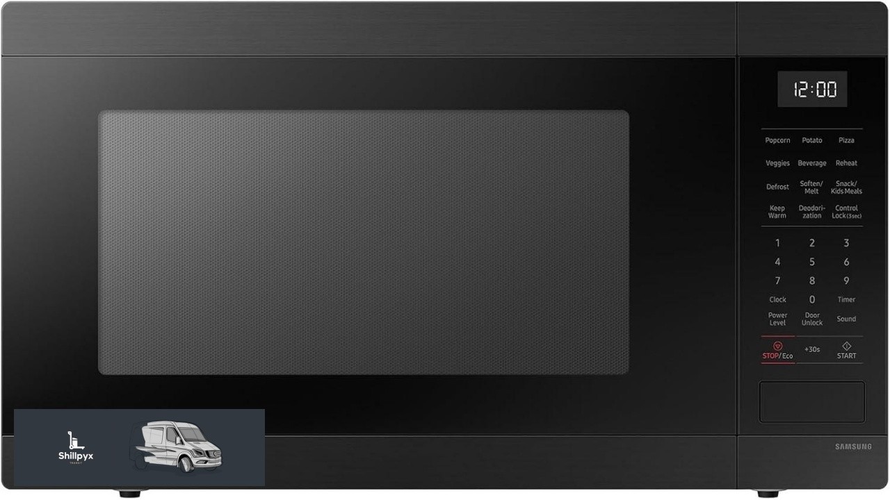 SAMSUNG 1.9 cu. ft. Countertop Microwave with Sensor Cooking Matte Black Stainless
