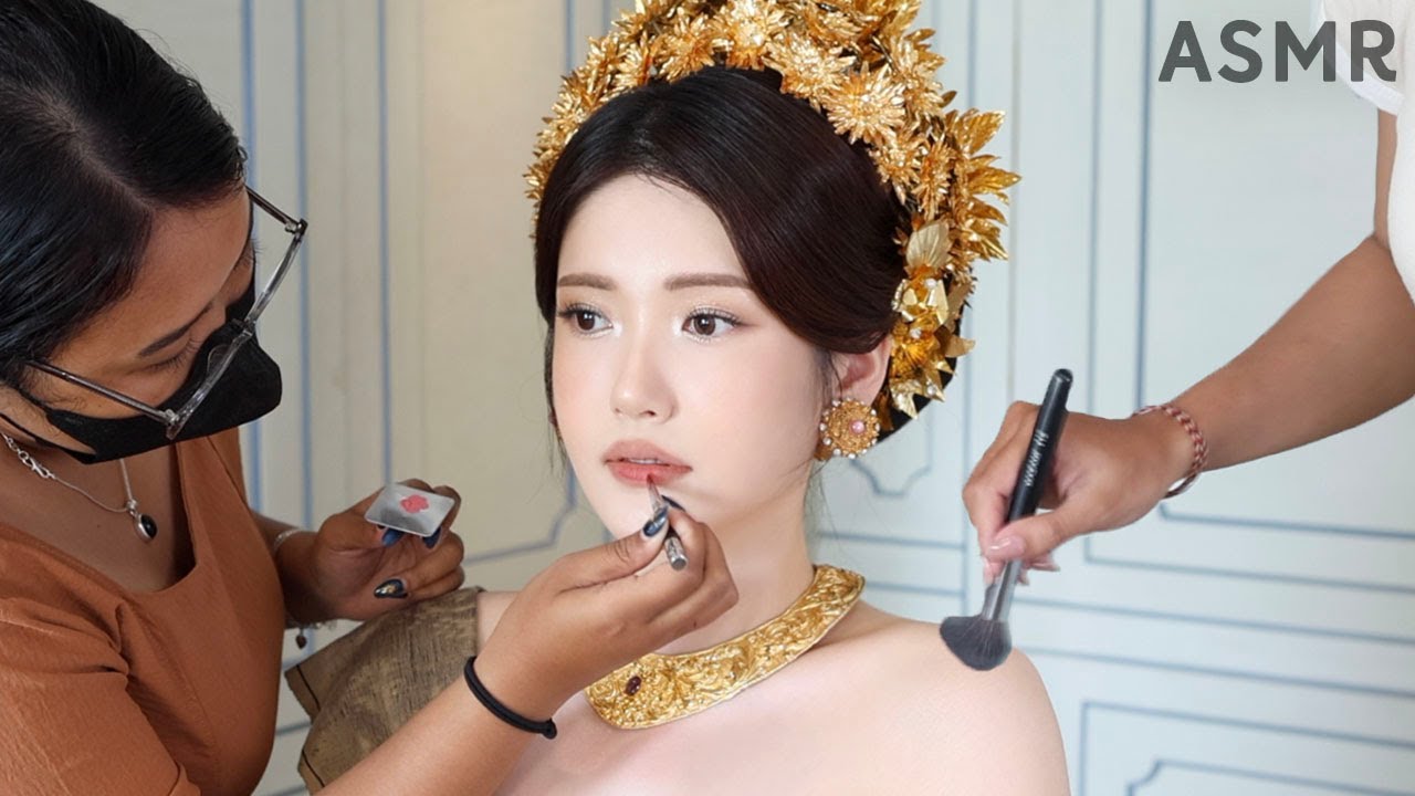 🇮🇩메이크업샵 ASMR 신혼여행 발리에서 받아본 인도네시아 전통 웨딩 메이크업!