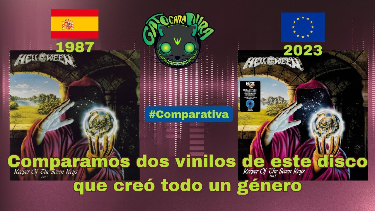 Comparamos dos versiones en vinilo del Keeper of the Seven Keys, pt.1, una de 1987 y otra de 2023