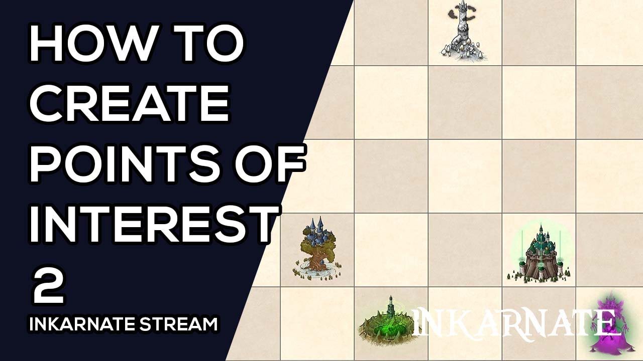 How to Create Points of Interest 2 | Inkarnate Stream