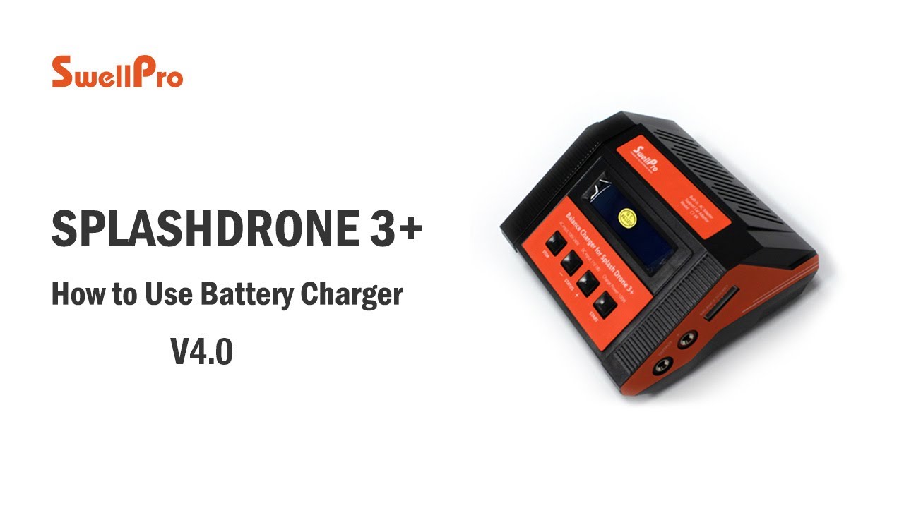 SplashDrone 3+ battery maintenance and charging tutorial video for Balanced Charger v4.0