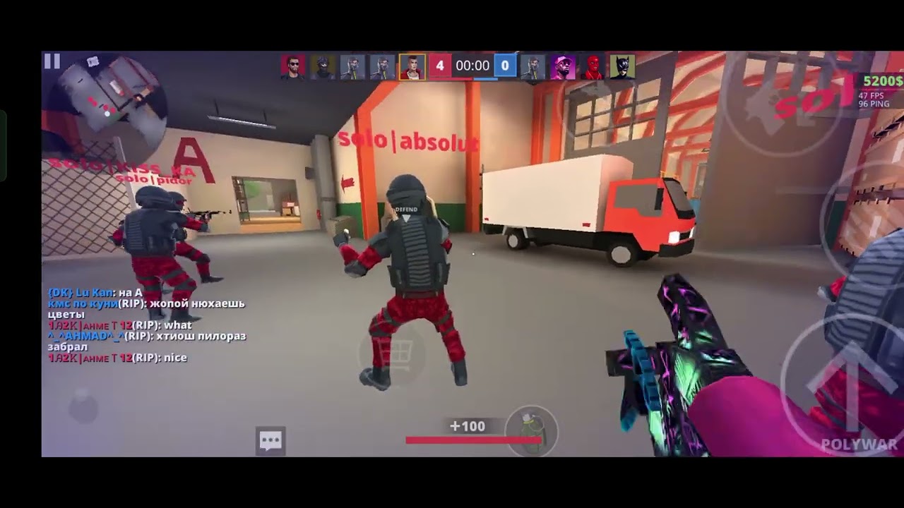 Poly war Bomb mode ranked Gold 3 game play