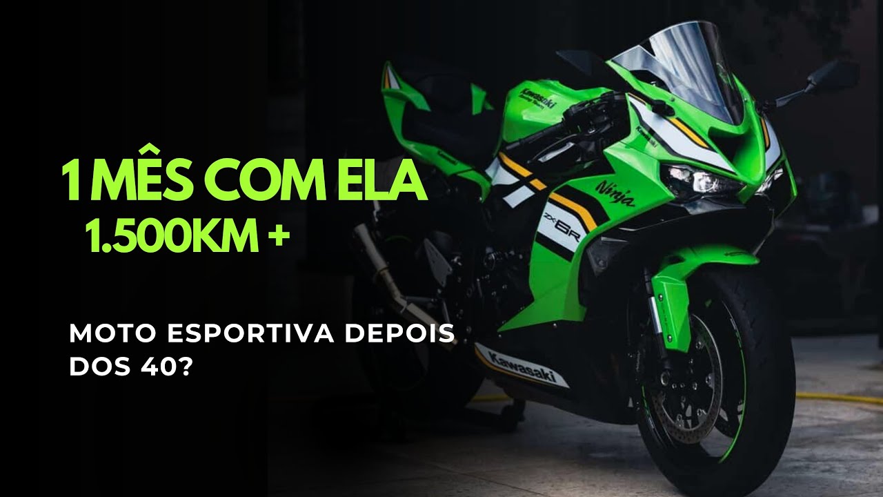 Completei 1 mês com moto esportiva. Qual sensação pra quem tem mais de 40!?