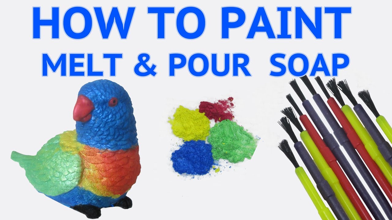 How to Paint Melt & Pour Soap using Mica