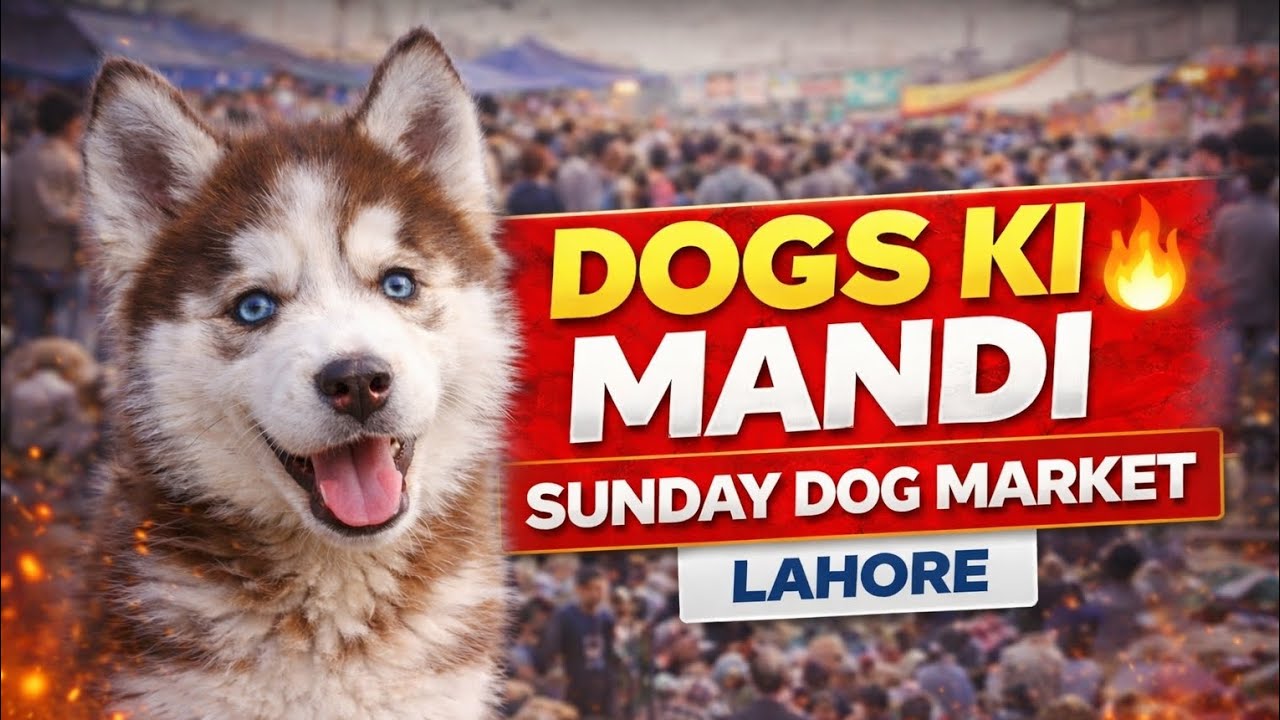 Sunday Dog Market Lahore | Dogs Ki Mandi Tollinton Market Lahore | Lahori Dog Market | 15 March 2026