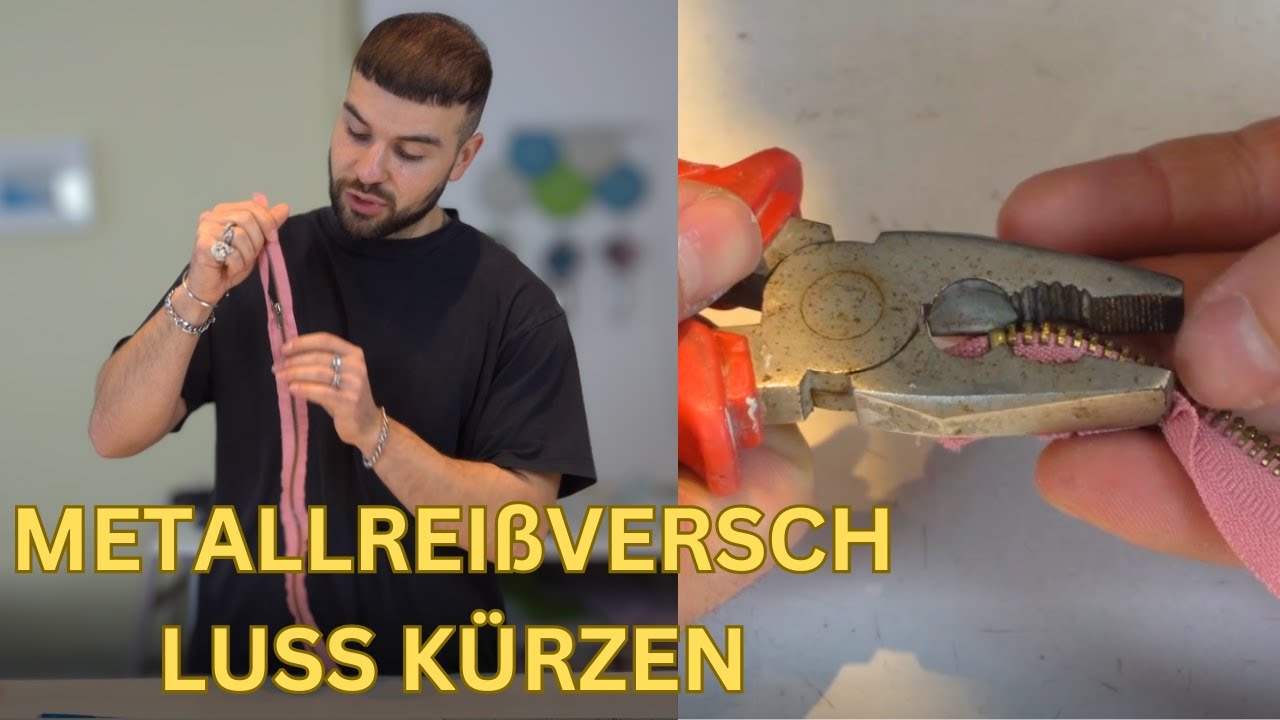 Metallreißverschluss kürzen