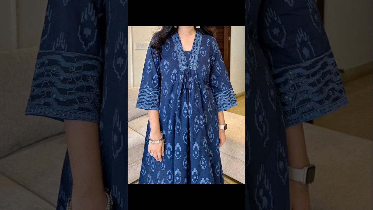 trending V neck pleated kurti cutting #short #trending #viral