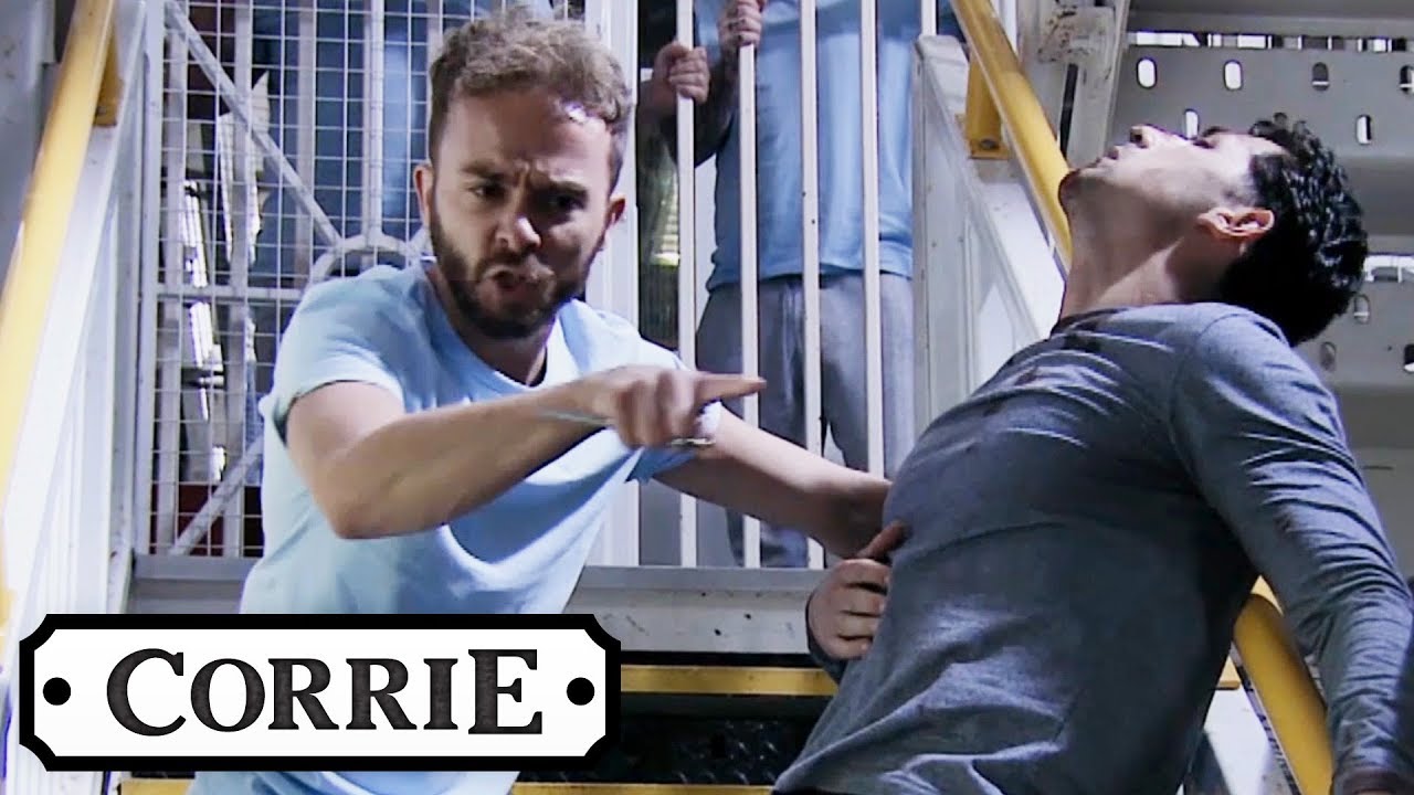 David Protects Josh from the Other Inmates | Coronation Street