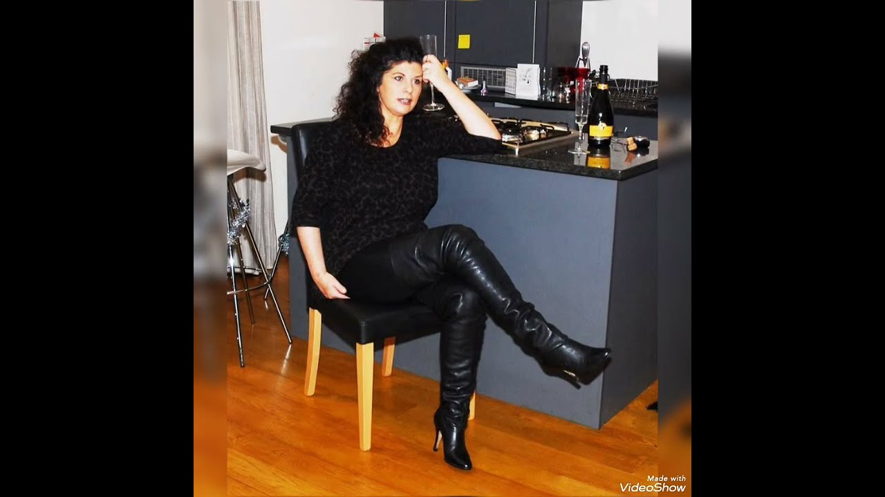 Most splendid & nice looking collection of German style leather latex high heel long boots for women