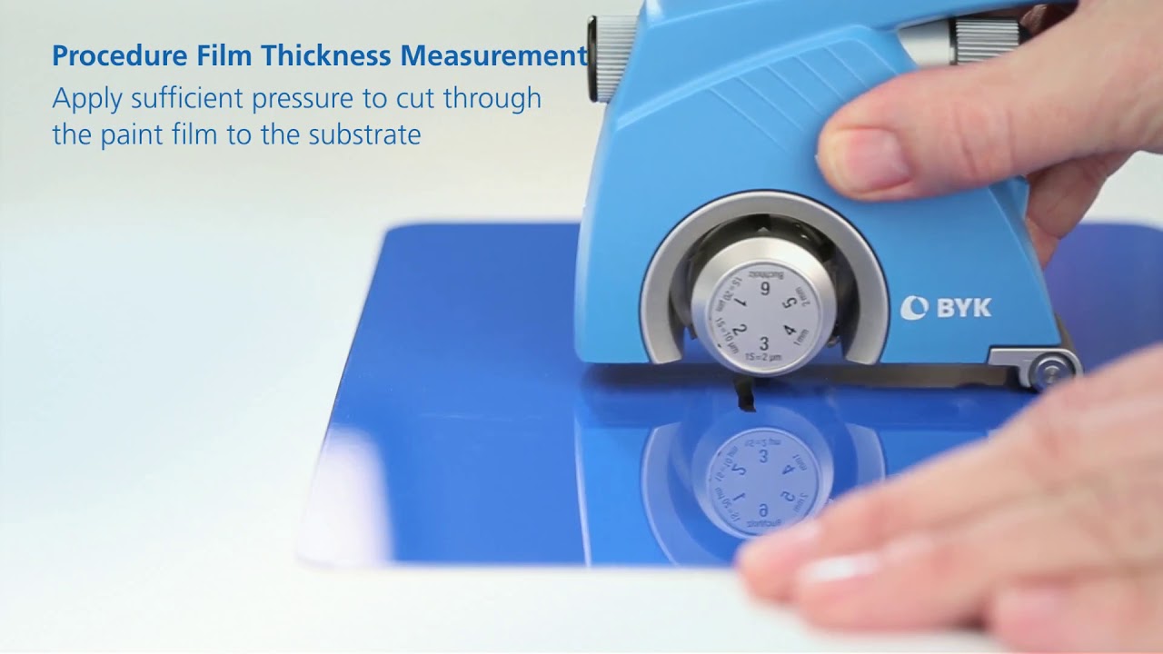 How to measure dry film thickness, adhesion & hardness of coatings with the BYK-Gardner byko-cut