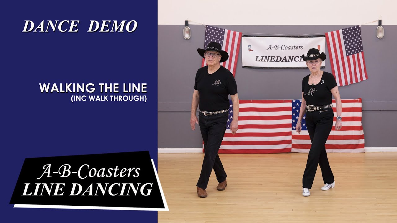 WALKING THE LINE - Line Dance Demo & Walk Through