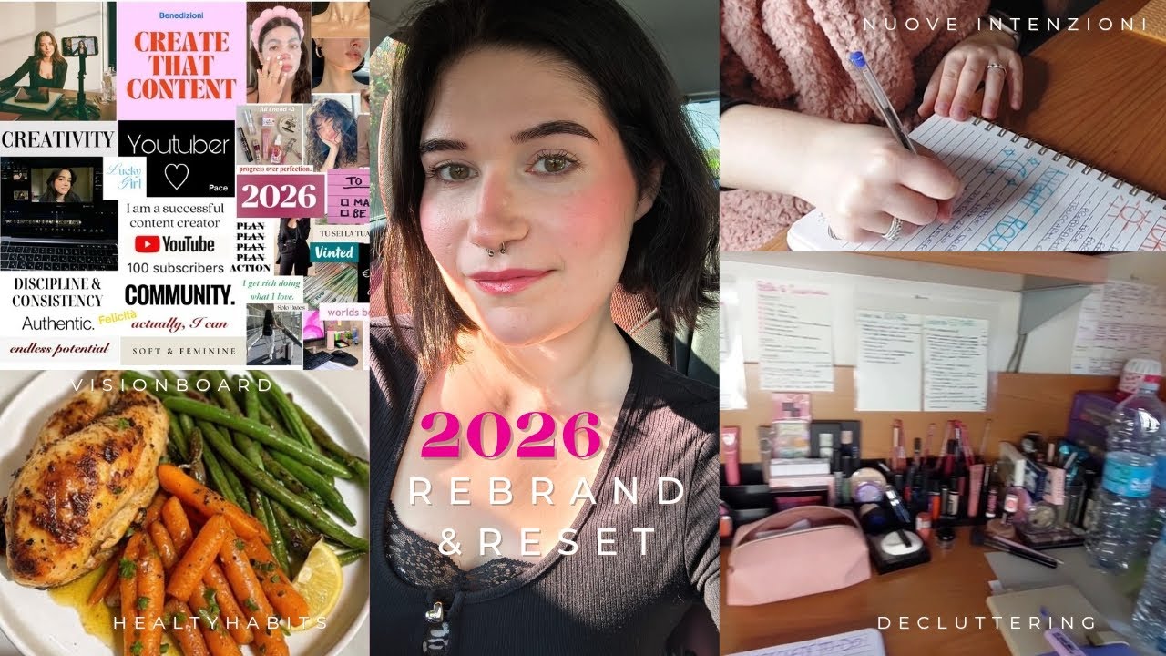 2026 REBRAND ✨️ nuovi obbiettivi, vision board, come iniziare al meglio il nuovo anno