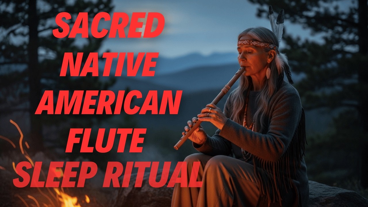 Tribal Flute by the Fire 🔥 Starry Night Ambience for Relaxation & Rest