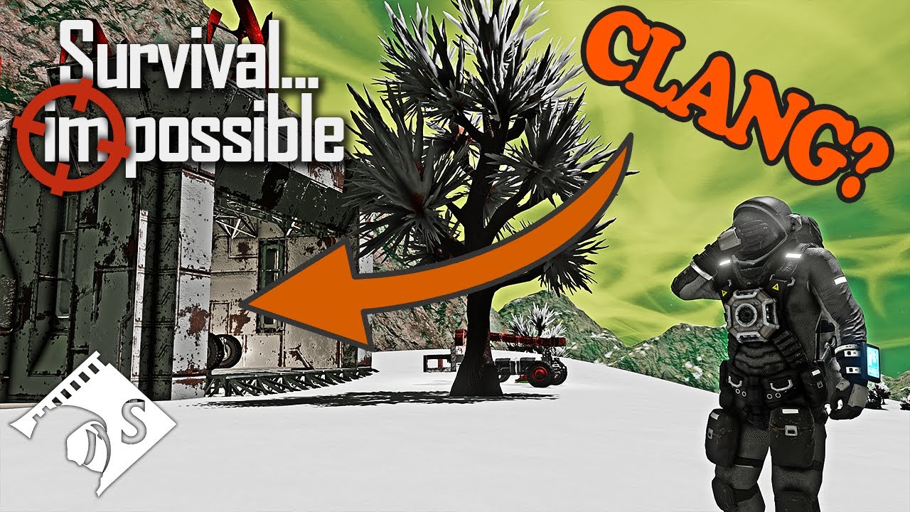 Survival Impossible - Making a Clang Crane #18 - Space Engineers Hardcore Survival