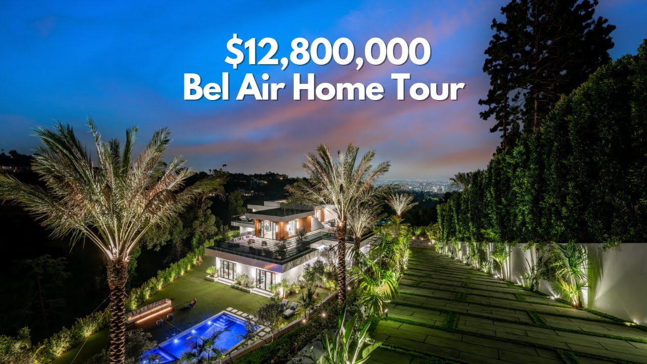 Touring a THRILLING $12.8M Bel Air Luxury Home | Los Angeles Home Tour