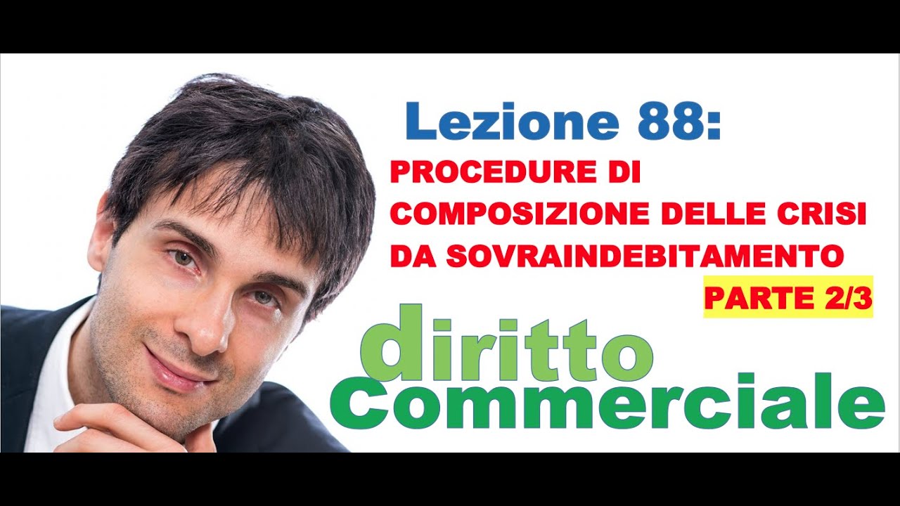 Diritto Commerciale Video Lezione n.88 : Proc. di composizione delle crisi da sovraindebitamento 2/3