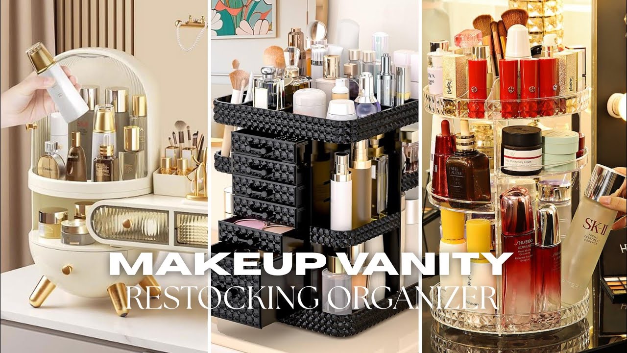 Makeup Vanity Restocking Organizer ASMR ✨ | Satisfying & Relaxing Setup