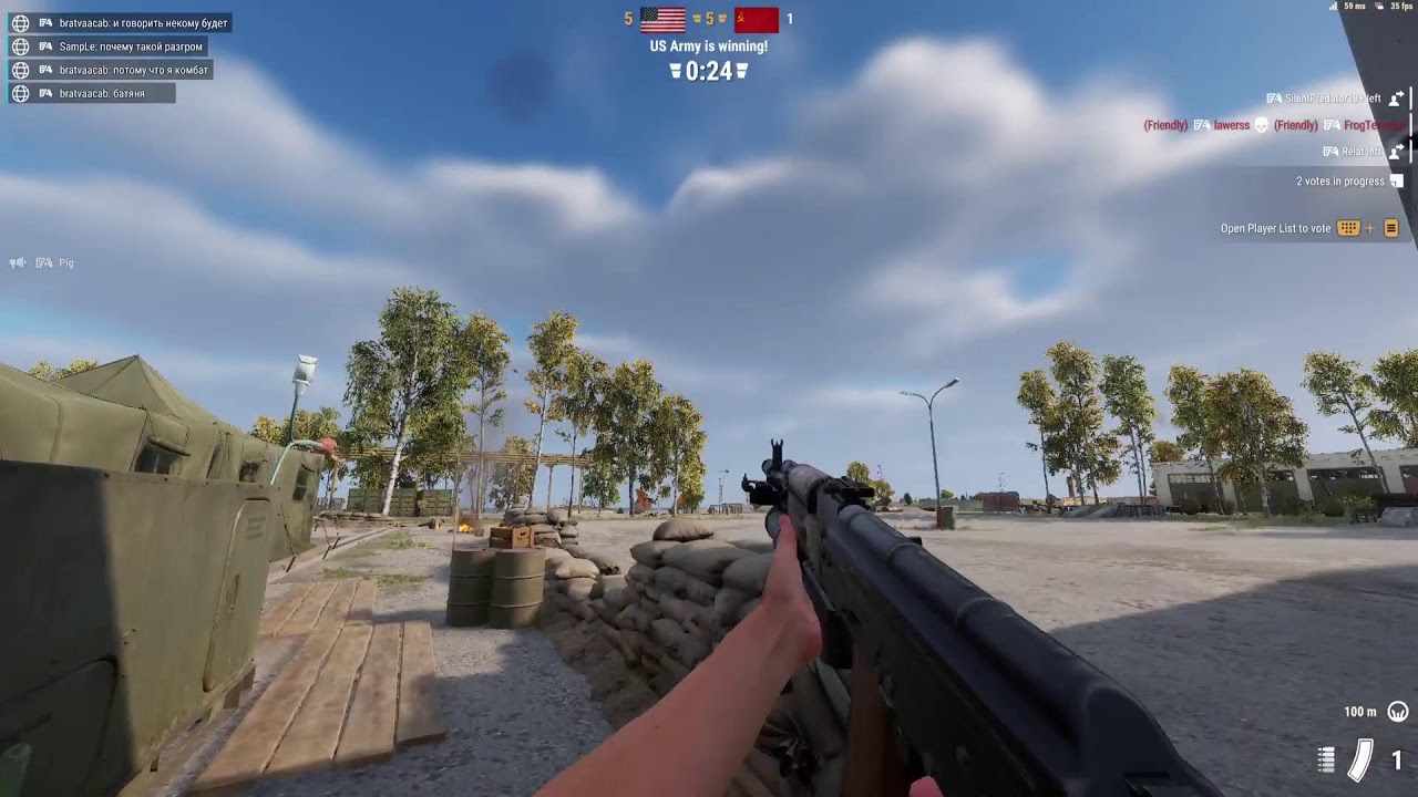 Arma Reforger black wolf in the bushes😆 Americans Nightmare 💥