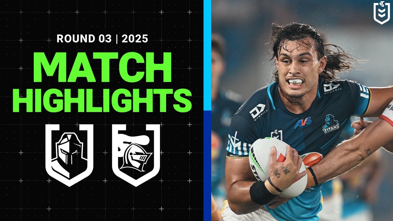 NRL Highlights | NRL Match Highlights 2025 | Titans v Knights | Round 3