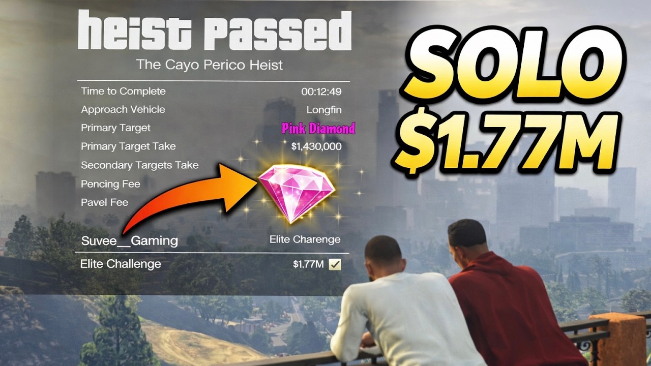 Perfect SOLO Cayo Perico Heist | Pink Diamond | Elite Challenge | GTA Online | Suvee Gaming | #suvee