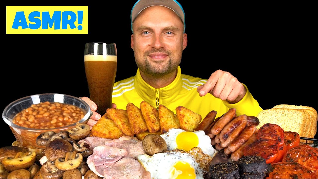 АСМР Я ем английский завтрак 🥘🇬🇧 #мукбанг