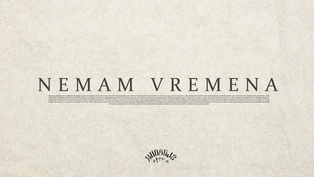 Neo - Nemam Vremena