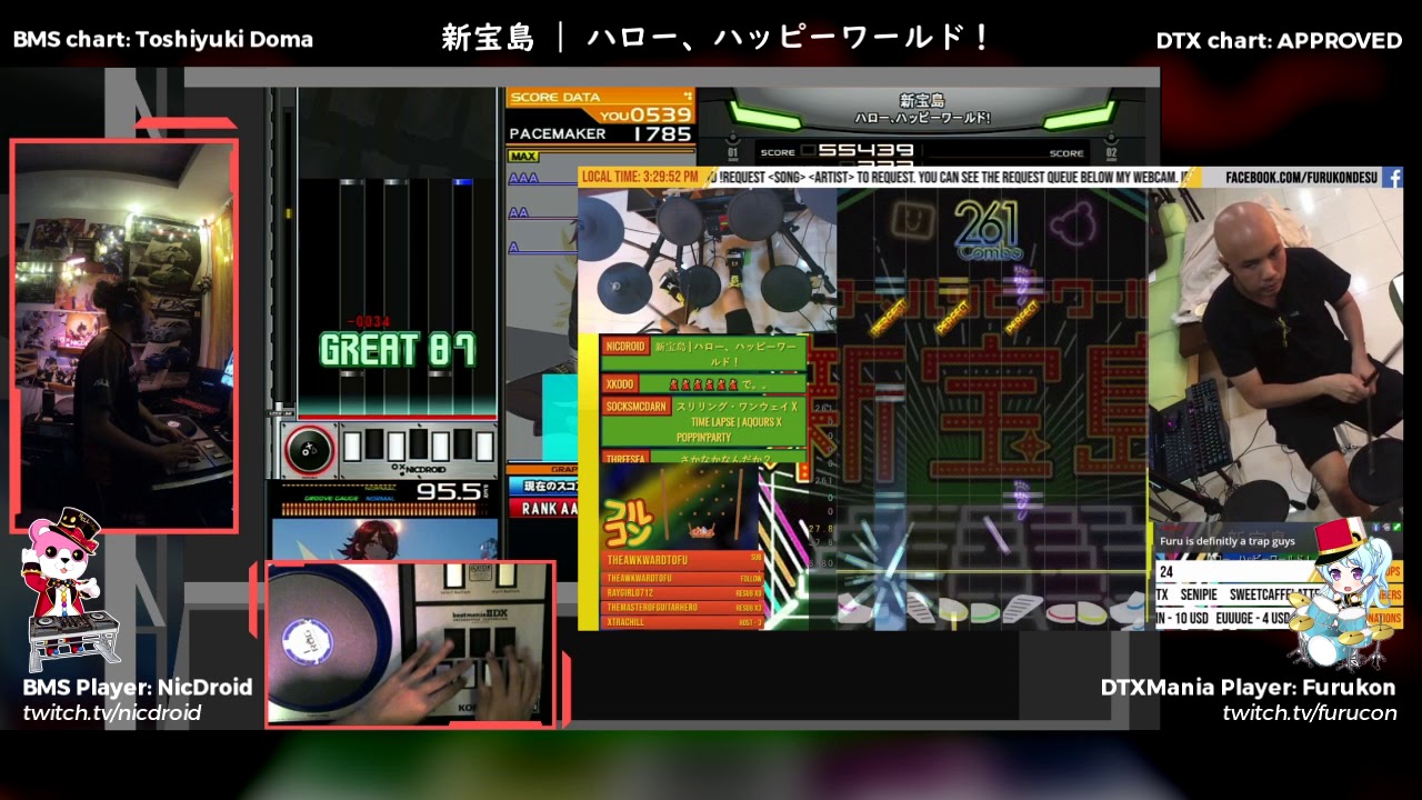 [BMS + DTXMania] 新宝島 - ハロー、ハッピーワールド！ (feat. Furukon)