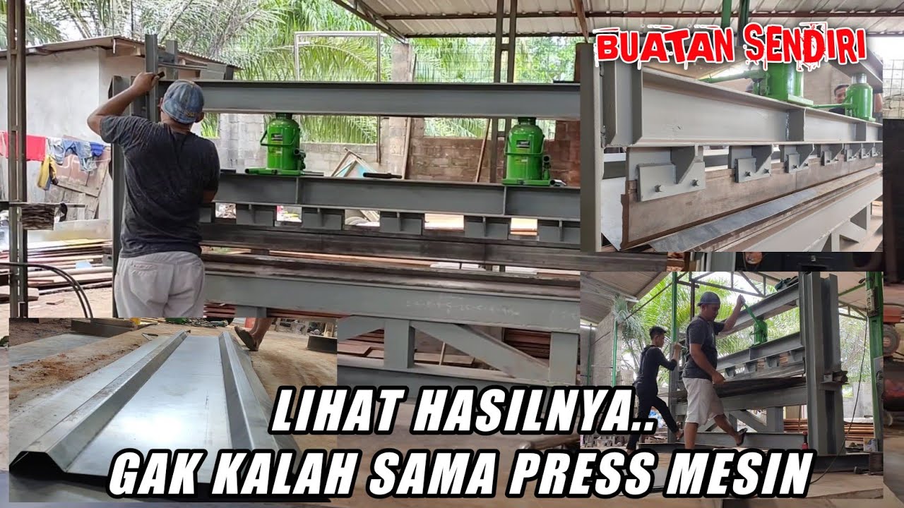 PRESS PLAT / BENDING PLAT MANUAL PAKAI DONGKRAK HASILNYA OKE JUGA | JAGAPATI CREW