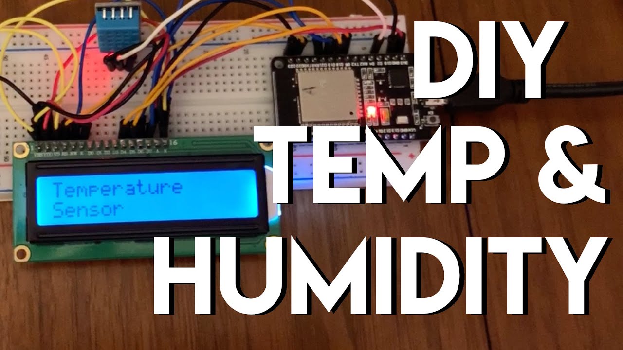 ESP32: Датчик температуры и влажности с ЖК-дисплеем