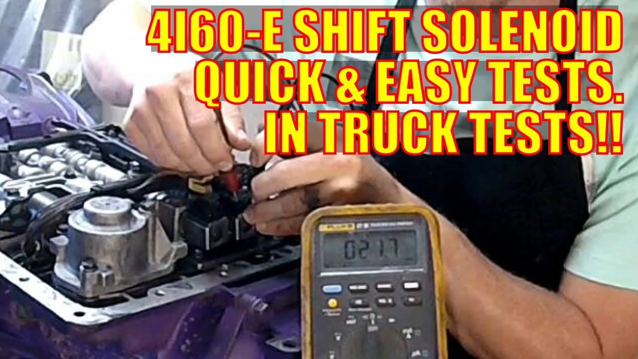 GM 4L60-E Shift Solenoid Quick and Easy Test. Sol A, Sol B, 1-2, 2-3