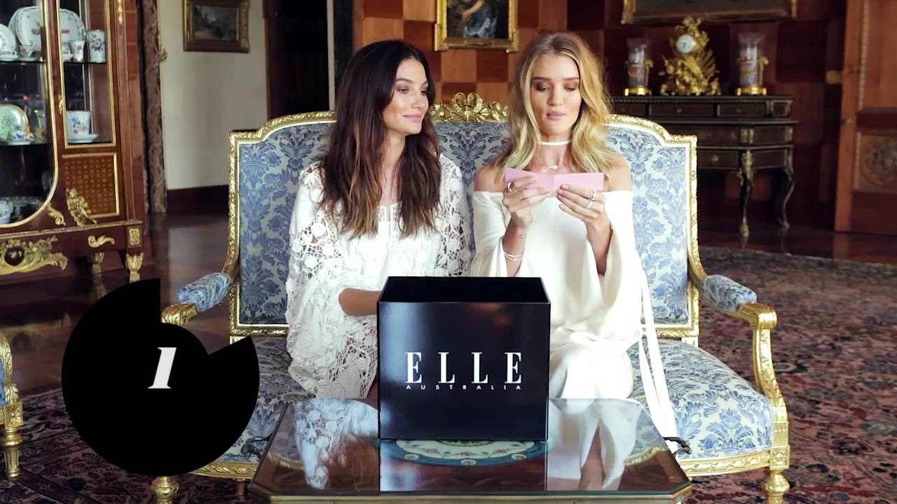 ELLE Mystery Box Challenge: Lily Aldridge and Rosie Huntington-Whiteley