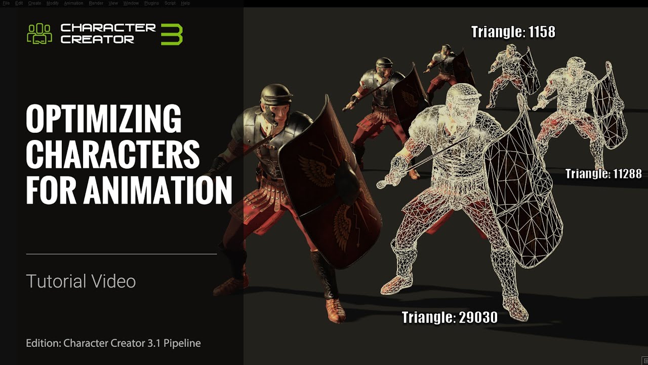 Character Creator 3 Tutorial - Export with InstaLOD - Optimizing Characters for Animation