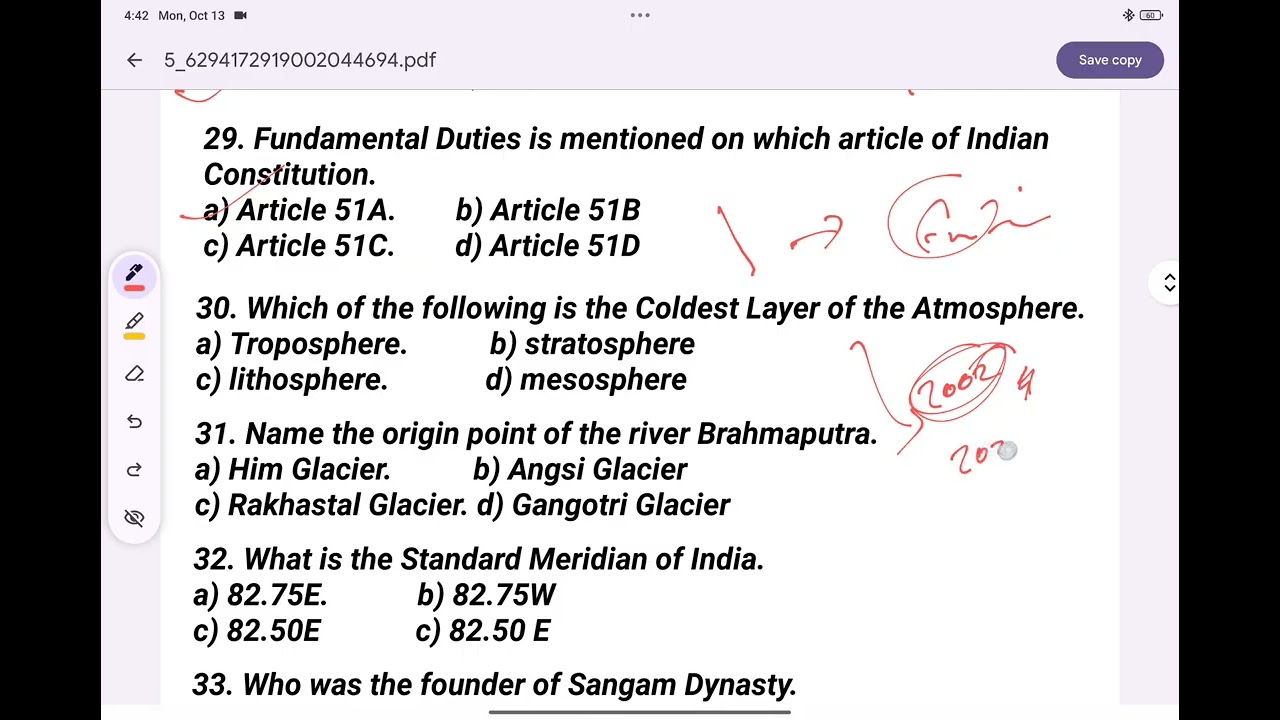APSSB CSLE MOCK Test Answer Key (GK/Eng) | By Anish Academy 💪