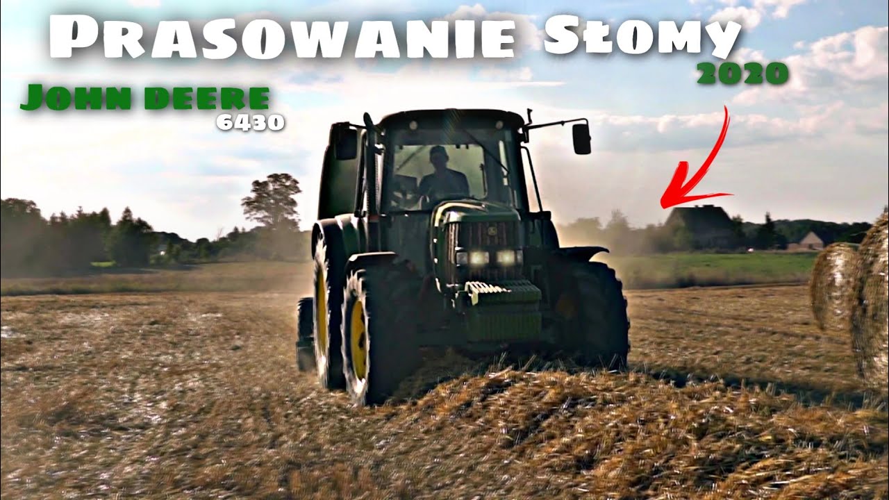 ☆Prasowanie Słomy 2020☆ Barwy John Deere ☆Żniwa 2020 ☆ John Deere 6430 ☆