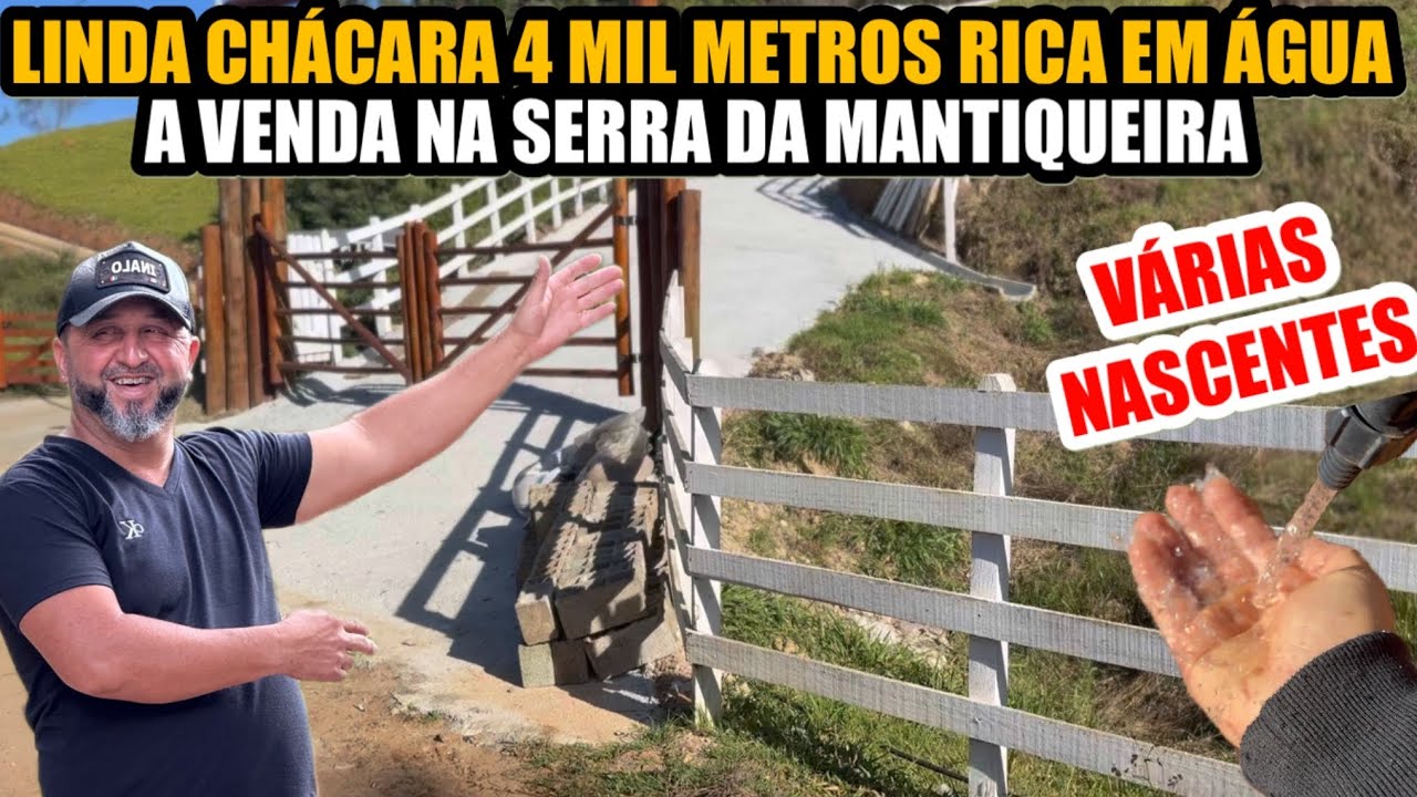 CHÁCARA DE 4 MIL METROS COM VARIAS NASCENTES E FÁCIL ACESSO