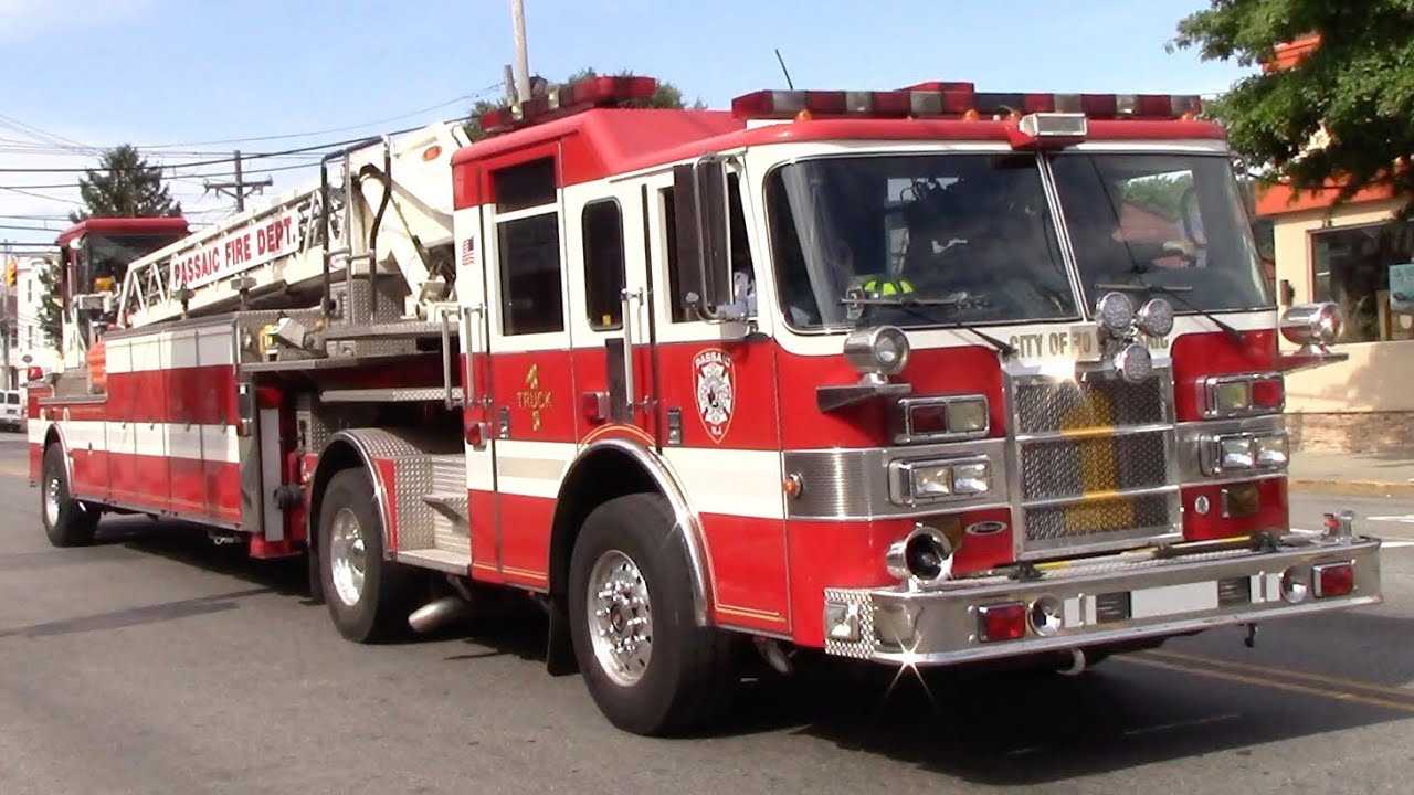 Passaic Fire Department Spare Ladder 3 Responding 9-1-19