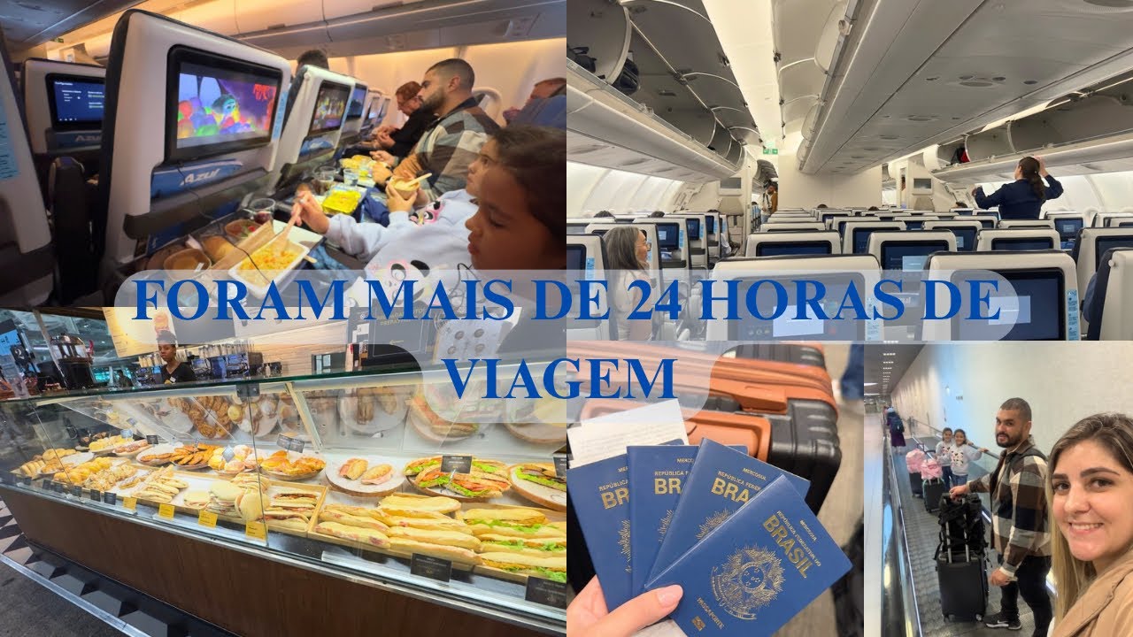 FORAM MAIS DE 24 HORAS ATÉ O DESTINO, EXPERIÊNCIA ÚNICA, PRIMEIRA VIAGEM INTERNACIONAL DAS MENINAS 