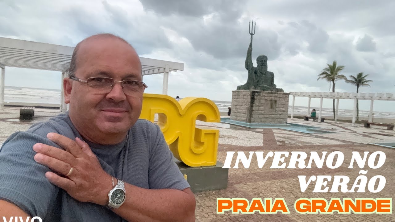 FRIO E CHUVA PRAIA GRANDE VERÃO !