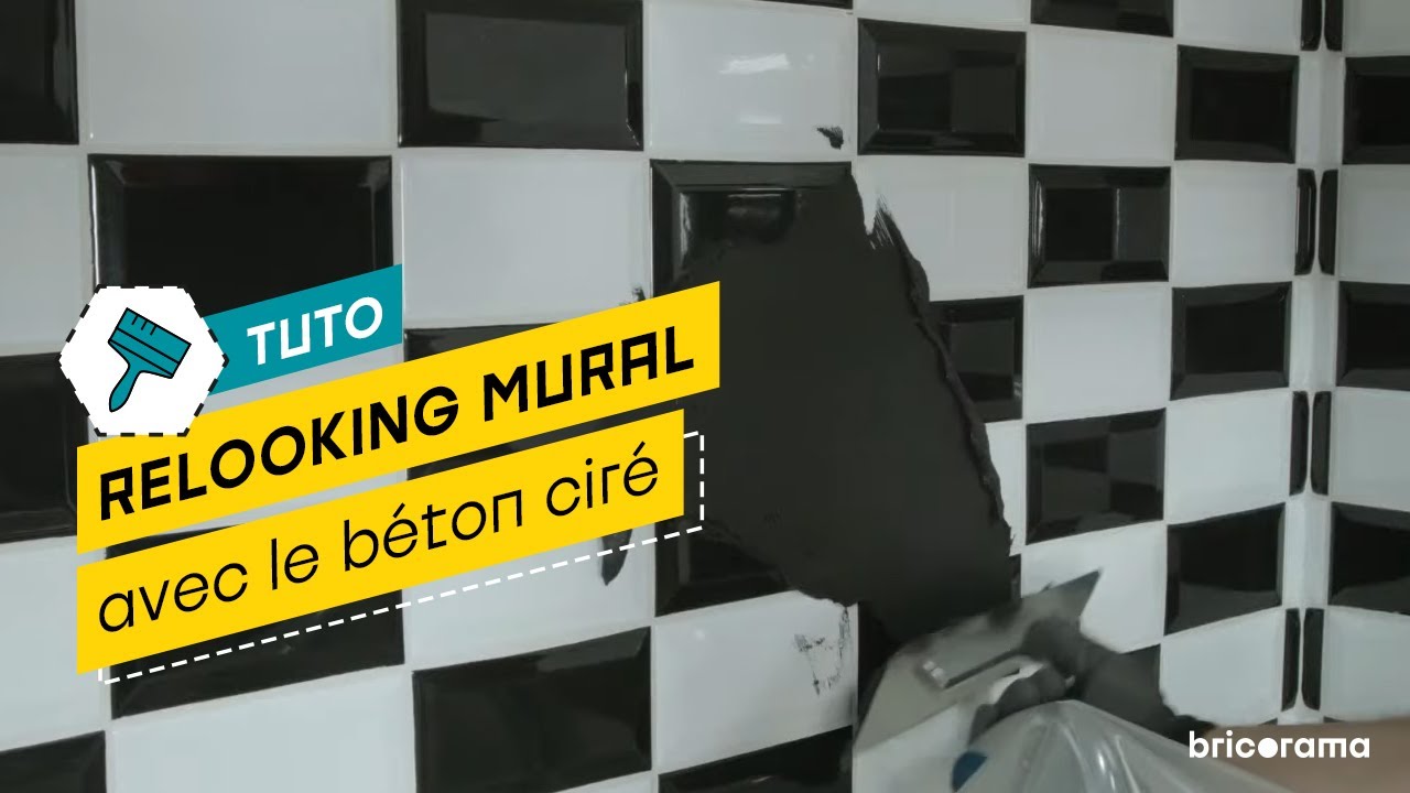 Comment poser du b&eacute;ton cir&eacute; sur du carrelage mural ? Bricorama