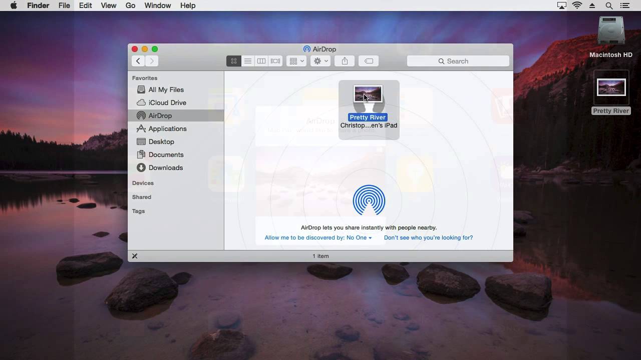 How to copy items between your Mac and iPad using AirDrop