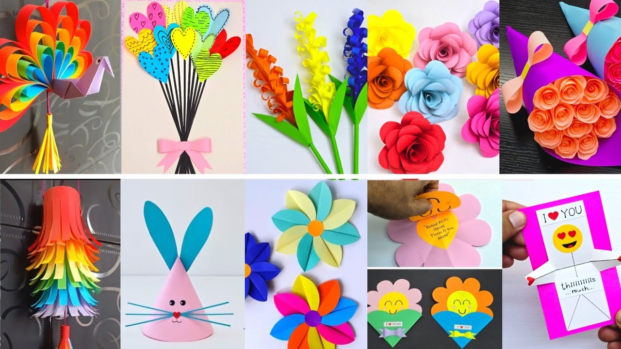 10 Easy Paper Craft Ideas | Simple DIY Paper Crafts for Everyone