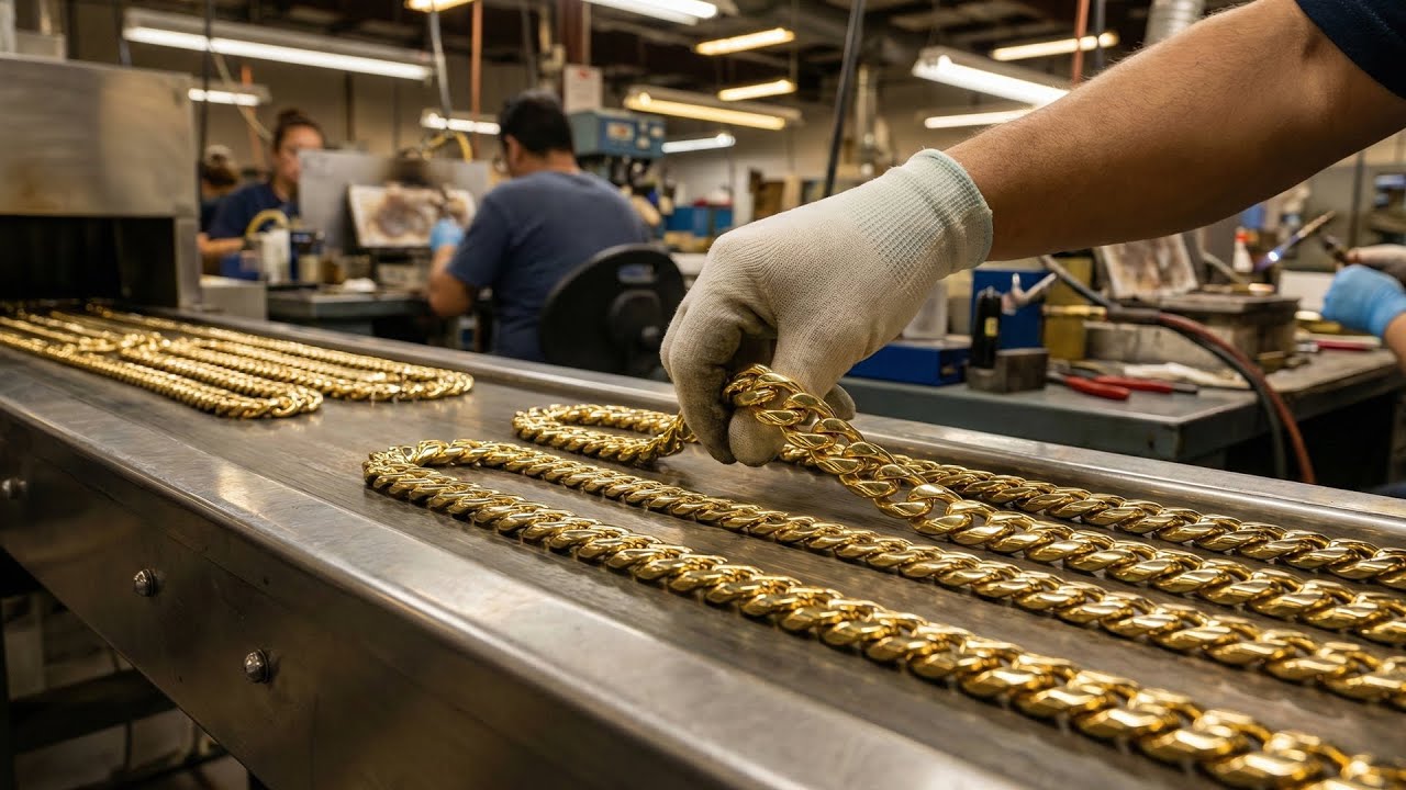 Making a $100,000 Solid Gold Chain: Hand-Linking and Soldering Cuban Links