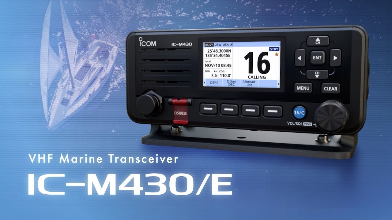 First Look: The New Icom IC-M430E Fixed-Mount Marine VHF Radio!