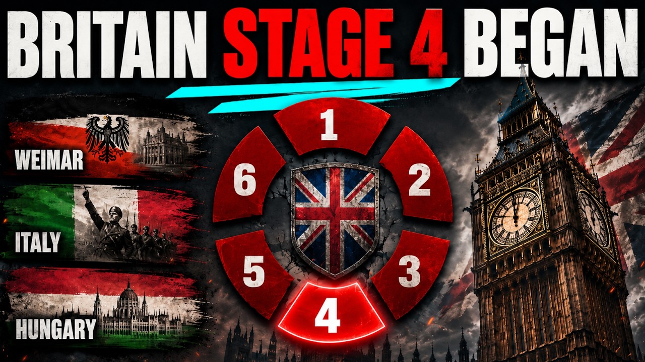 The 6-Stage Democratic Collapse: Weimar, Italy, Hungary... Britain Just Entered Stage 4