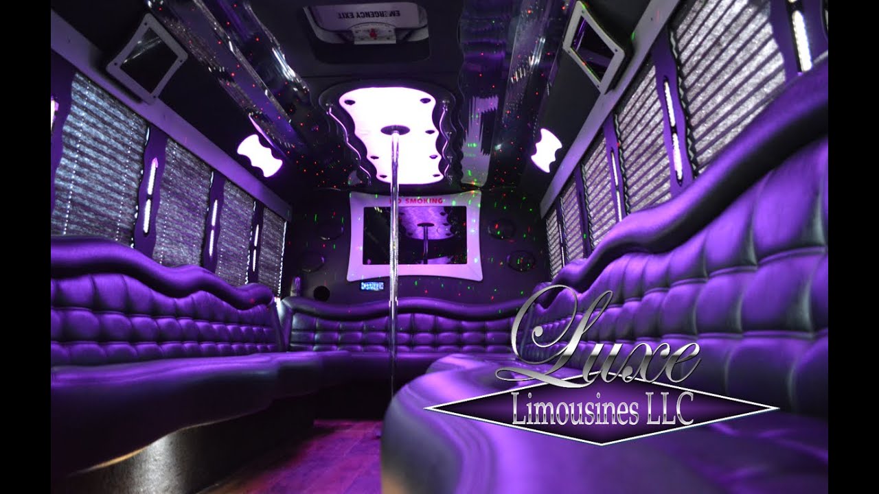 Luxe Limousines 26 Passenger Party Bus
