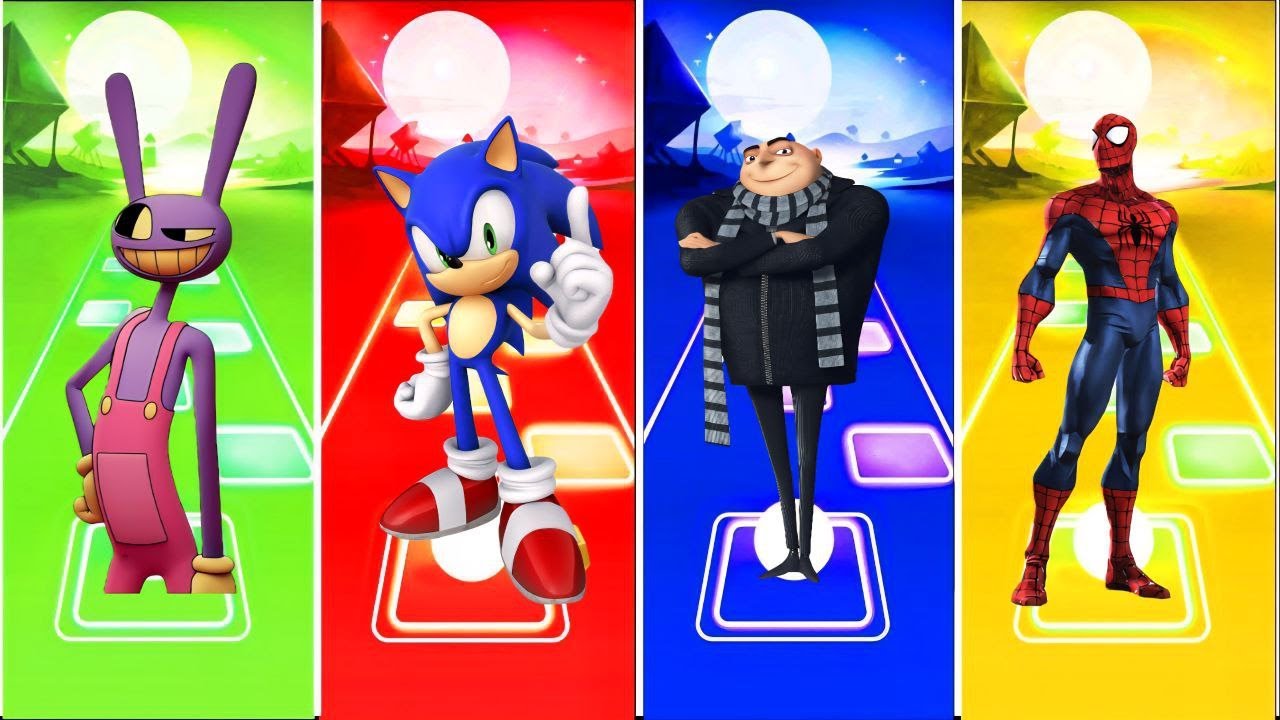 Bunzo Bunny 🆚️ Sonic the Hedgehog 🆚️ Gru 🆚️ Spider Man